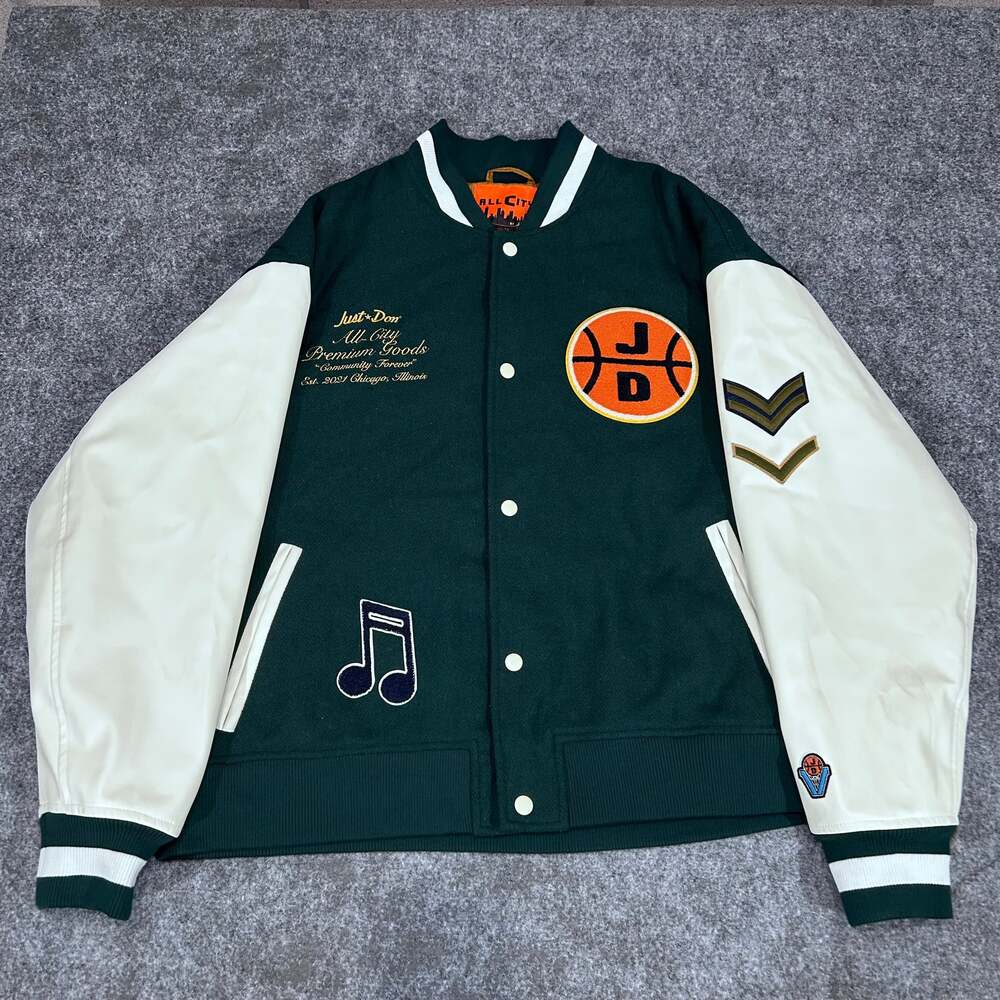 Just Don All City Varsity Jacket Coat Size XL